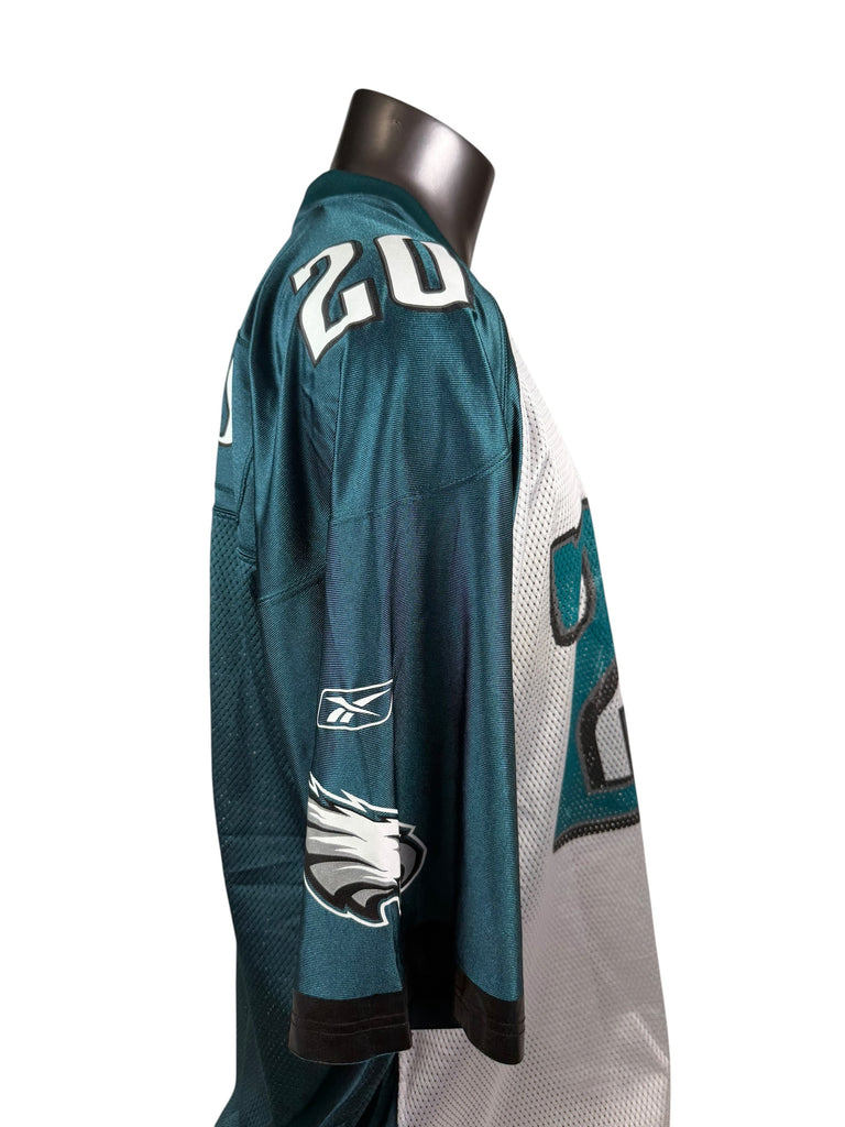 BRIAN DAWKINS PHILADELPHIA EAGLES VINTAGE 2000'S  REEBOK TWO-TONED JERSEY ADULT 2XL