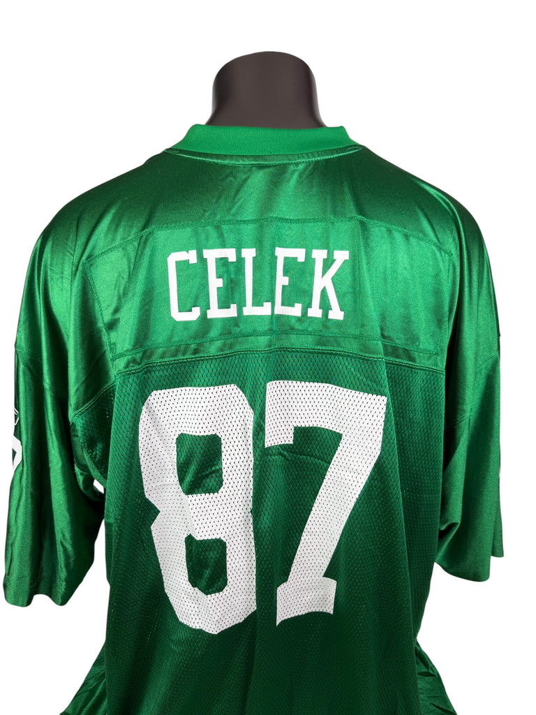 BRENT CELEK PHILADELPHIA EAGLES VINTAGE 2010 KELLY GREEN 50TH ANNIVERSARY REEBOK JERSEY ADULT 3XL