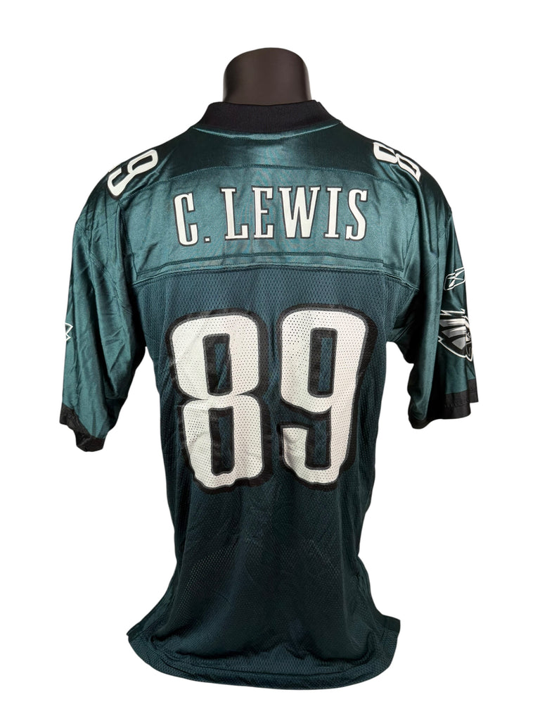 CHAD LEWIS PHILADELPHIA EAGLES VINTAGE 2000'S REEBOK JERSEY ADULT LARGE