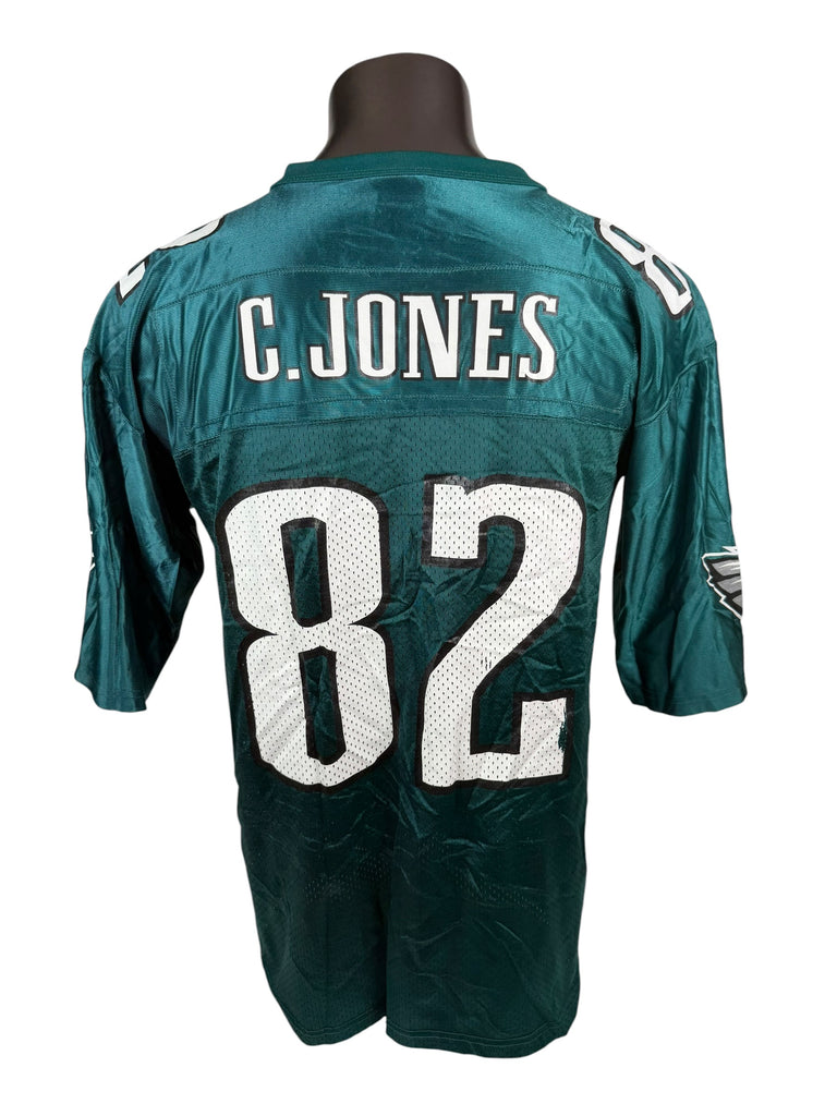 CHRIS T. JONES PHILADELPHIA EAGLES VINTAGE 1990'S STARTER JERSEY ADULT 46