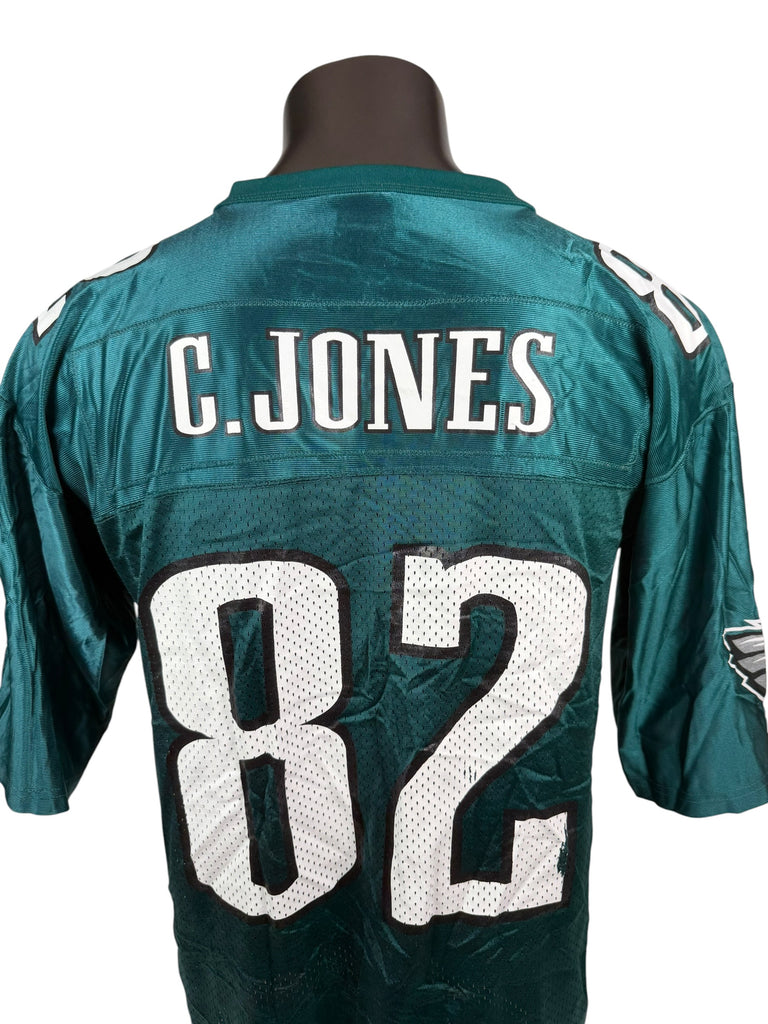 CHRIS T. JONES PHILADELPHIA EAGLES VINTAGE 1990'S STARTER JERSEY ADULT 46