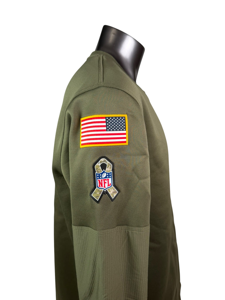 PHILADELPHIA EAGLES TEAM ISSUED SALUTE TO SERVICE NIKE MILITARY CREWNECK SWEATSHIRT ADULT XL