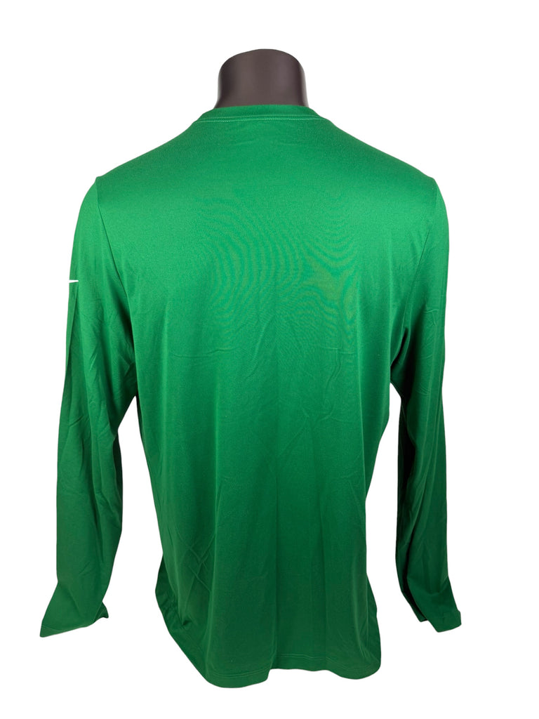 PHILADELPHIA EAGLES TEAM ISSUED KELLY GREEN DRI-FIT NIKE LONG SLEEVED SHIRT ADULT XL