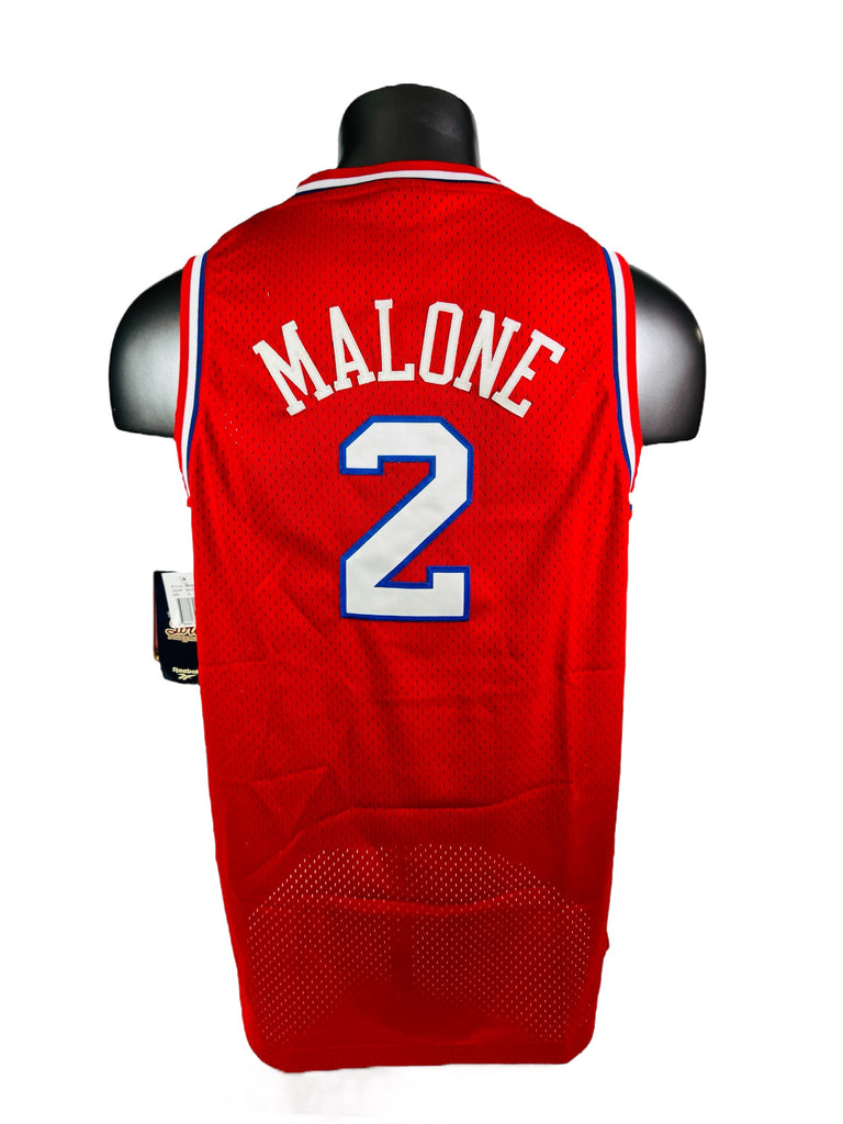 MOSES MALONE PHILADELPHIA SIXERS VINTAGE 2000'S RETRO HARDWOOD CLASSICS REEBOK JERSEY YOUTH XL