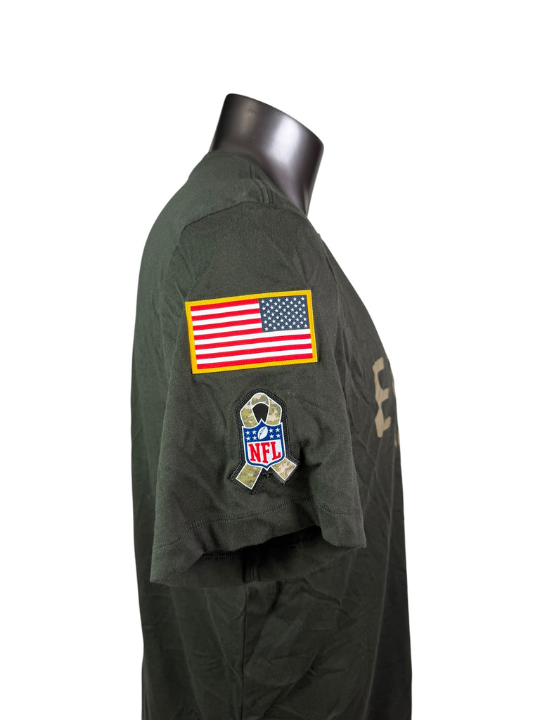 PHILADELPHIA EAGLES TEAM ISSUED SALUTE TO SERVICE DRI-FIT NIKE MILITARY T-SHIRT ADULT XL