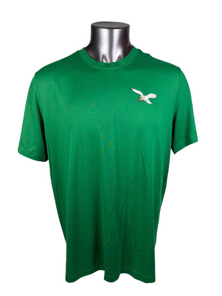 PHILADELPHIA EAGLES TEAM ISSUED KELLY GREEN DRI-FIT NIKE T-SHIRT ADULT XL