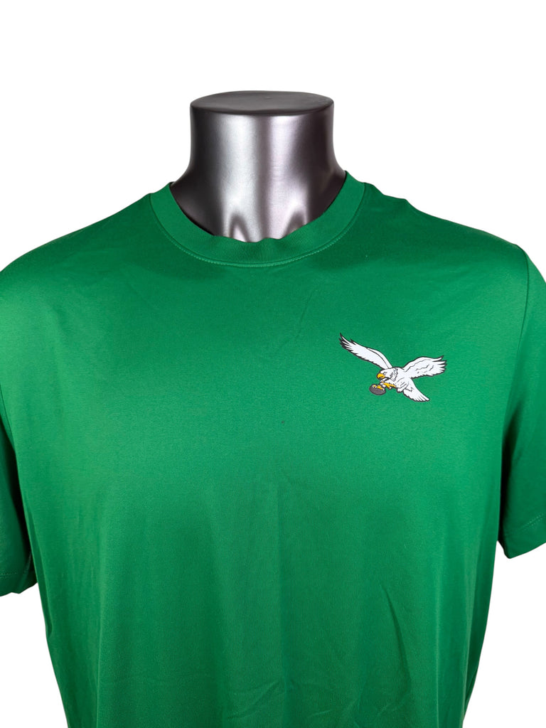 PHILADELPHIA EAGLES TEAM ISSUED KELLY GREEN DRI-FIT NIKE T-SHIRT ADULT XL