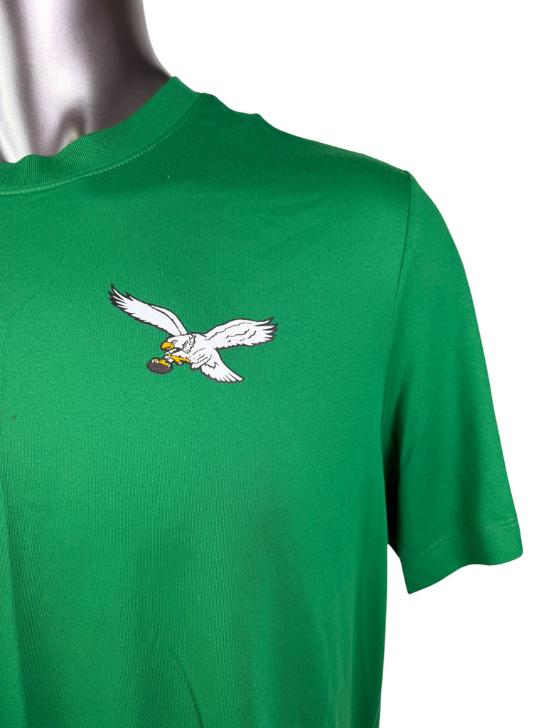 PHILADELPHIA EAGLES TEAM ISSUED KELLY GREEN DRI-FIT NIKE T-SHIRT ADULT XL
