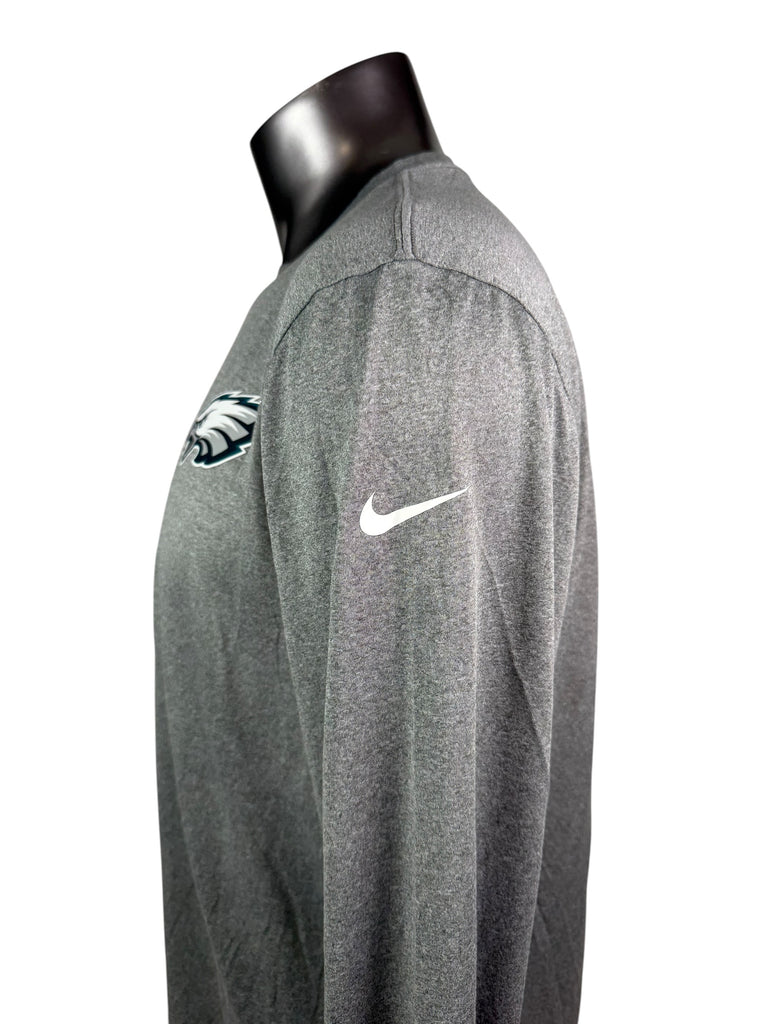 PHILADELPHIA EAGLES TEAM ISSUED 2024 SAO PAULO BRAZIL DRI-FIT NIKE LONG SLEEVED SHIRT ADULT XL