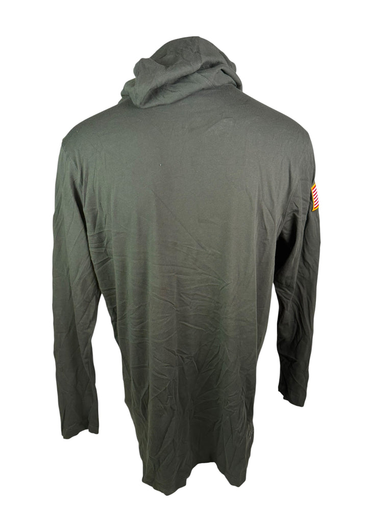 PHILADELPHIA EAGLES TEAM ISSUED SALUTE TO SERVICE DRI-FIT NIKE MILITARY HOODIE SHIRT ADULT XL