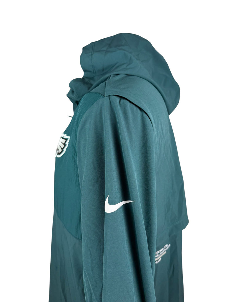 PHILADELPHIA EAGLES TEAM ISSUED NIKE DRI-FIT ZIP-UP LIGHT WEIGHT JACKET ADULT XL