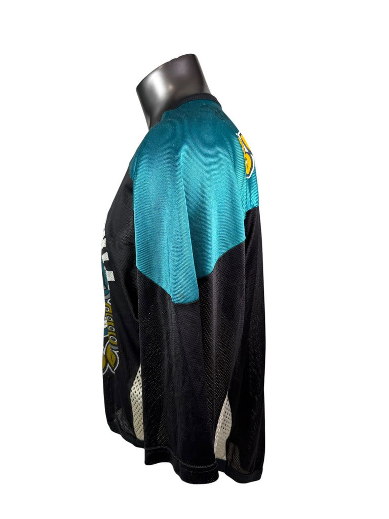 PHILADELPHIA BULLDOGS VINTAGE 1990'S RHI INLINE SIGNED JERSEY ADULT MEDIUM