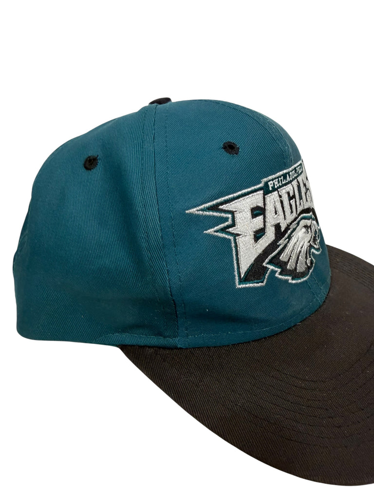 PHILADELPHIA EAGLES VINTAGE 1990'S TEAM NFL LOGO 7 SNAPBACK ADULT HAT