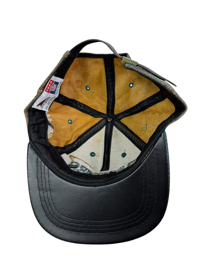 PHILADELPHIA EAGLES VINTAGE 2000'S TEAM NFL LEATHER PRO ELITE STRAPBACK ADULT HAT