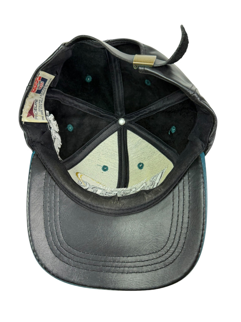 PHILADELPHIA EAGLES VINTAGE 2000'S TEAM NFL LEATHER PRO ELITE STRAPBACK ADULT HAT
