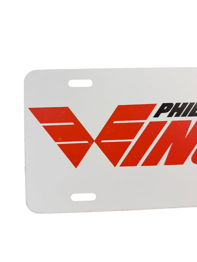 PHILADELPHIA WINGS VINTAGE 1980'S ALUMINUM LINENSE PLATE