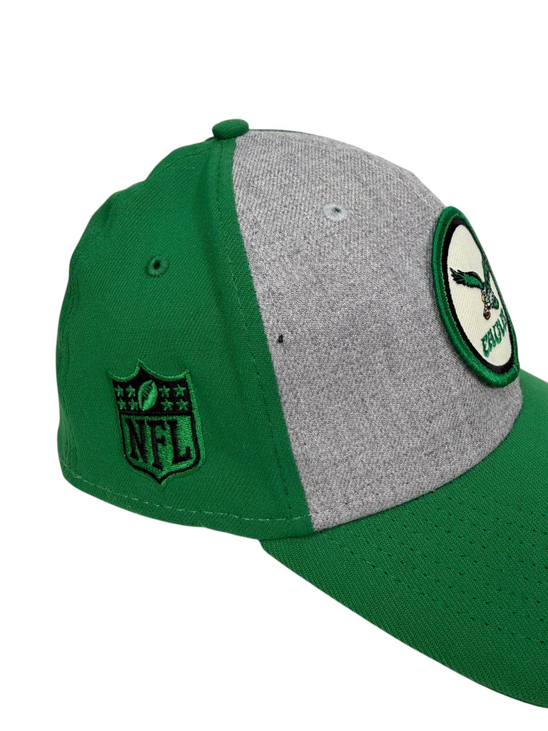 PHILADELPHIA EAGLES RETRO KELLY GREEN NEW ERA FLEX-FITTED ADULT HAT L /XL