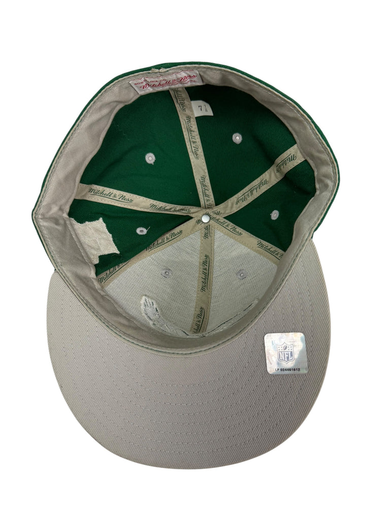 PHILADELPHIA EAGLES RETRO 1960 CHAMPIONS KELLY GREEN MITCHELL & NESS FITTED ADULT HAT 7 7/8
