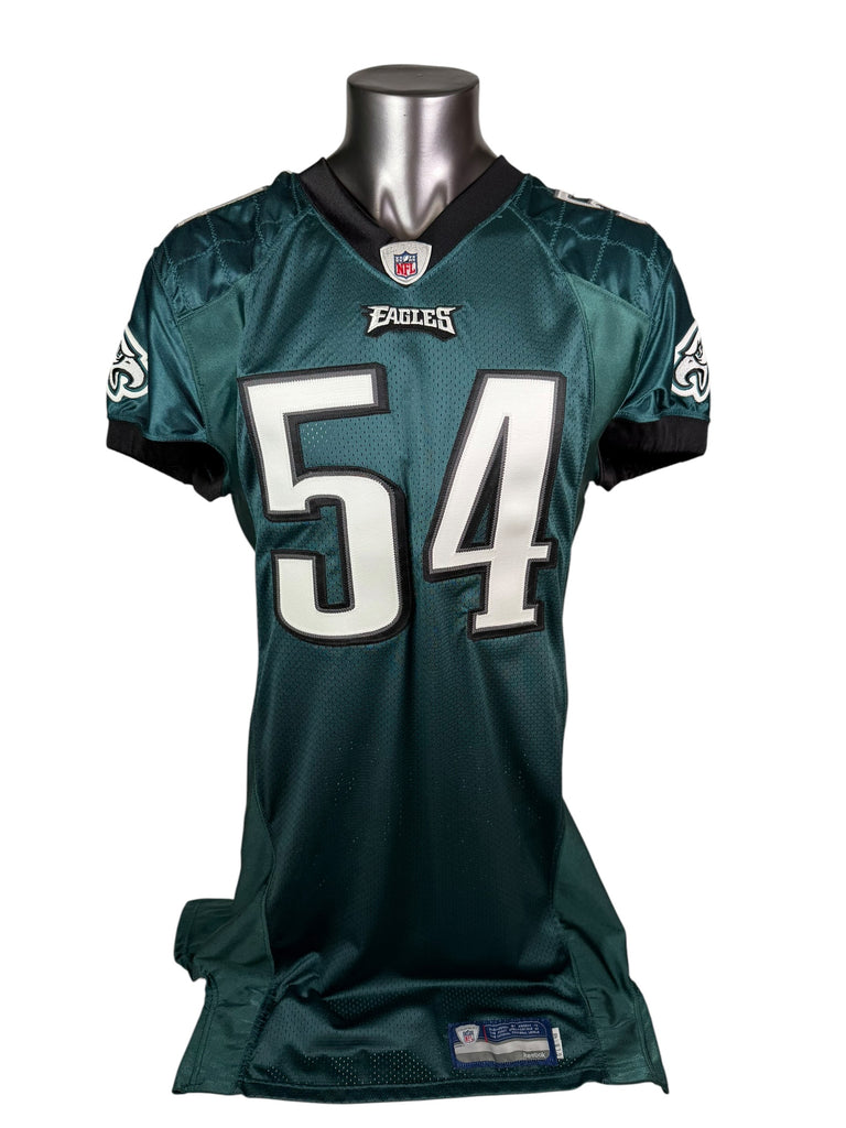JEREMIAH TROTTER PHILADELPHIA EAGLES 2009 TEAM ISSUED SIGNED AUTHENTIC REEBOK JERSEY