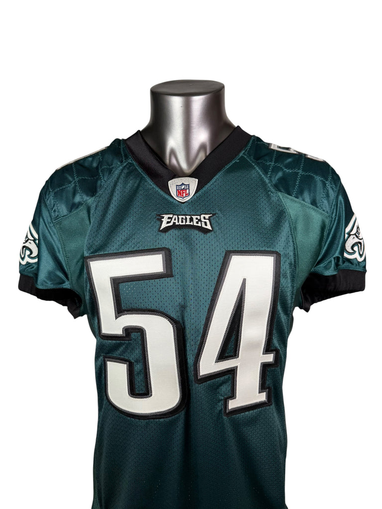 JEREMIAH TROTTER PHILADELPHIA EAGLES 2009 TEAM ISSUED SIGNED AUTHENTIC REEBOK JERSEY