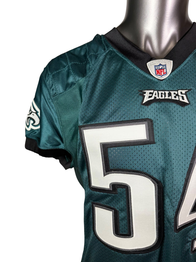 JEREMIAH TROTTER PHILADELPHIA EAGLES 2009 TEAM ISSUED SIGNED AUTHENTIC REEBOK JERSEY