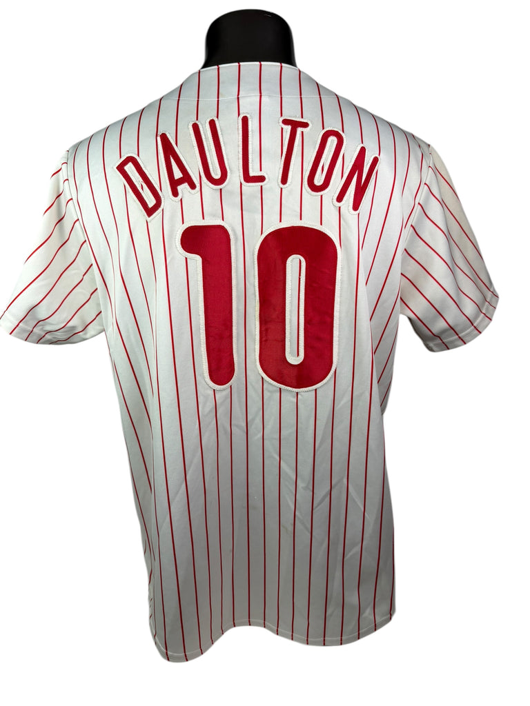 DARREN DAULTON PHILADELPHIA PHILLIES VINTAGE 1990'S MAJESTIC AUTHENTIC JERSEY ADULT XL