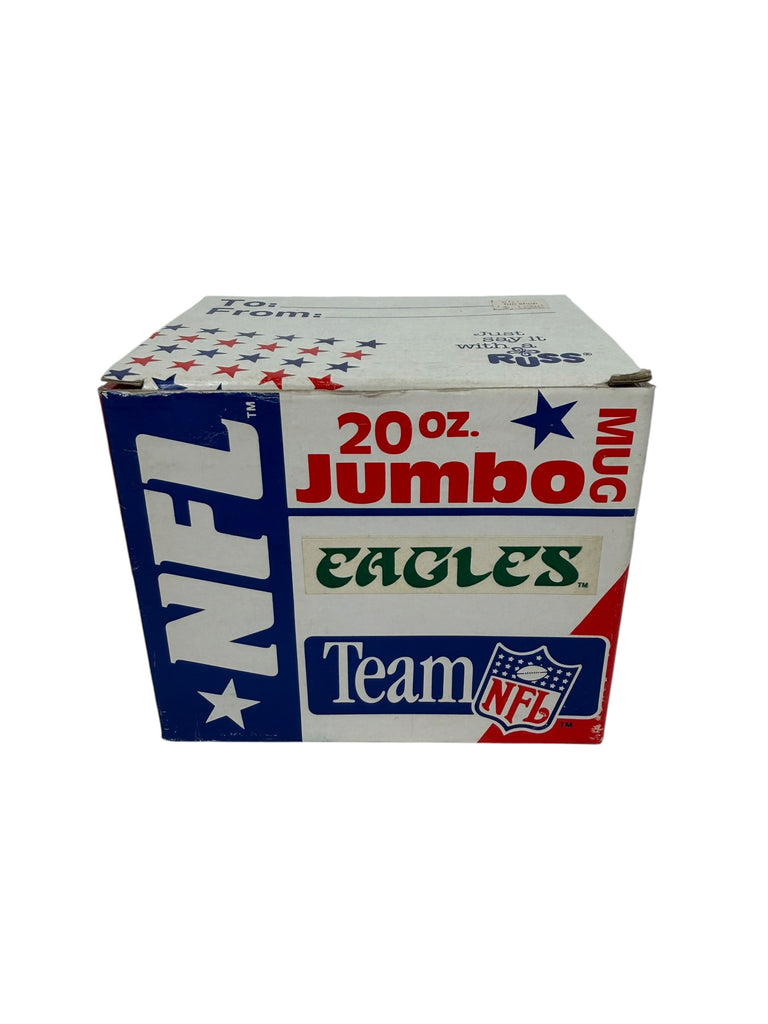 PHILADELPHIA EAGLES VINTAGE 1990'S RUSS CERAMIC 20OZ TEAM NFL COFFEE MUG