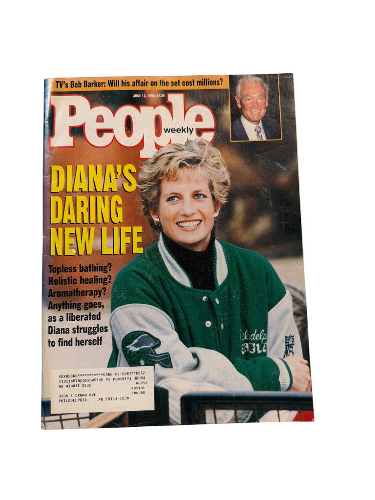 PRINCESS DIANA PHILADELPHIA EAGLES VINTAGE 1994 PEOPLE WEEKLY MAGAZINE COVER