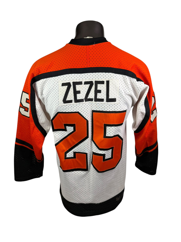 PETER ZEZEL PHILADELPHIA FLYERS VINTAGE 1980'S AUTHENTIC CCM JERSEY ADULT MEDIUM