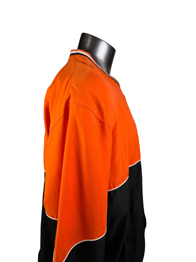PHILADELPHIA FLYERS VINTAGE 2000'S  PULLOVER LIGHT-WEIGHT NHL JACKET ADULT 2XL