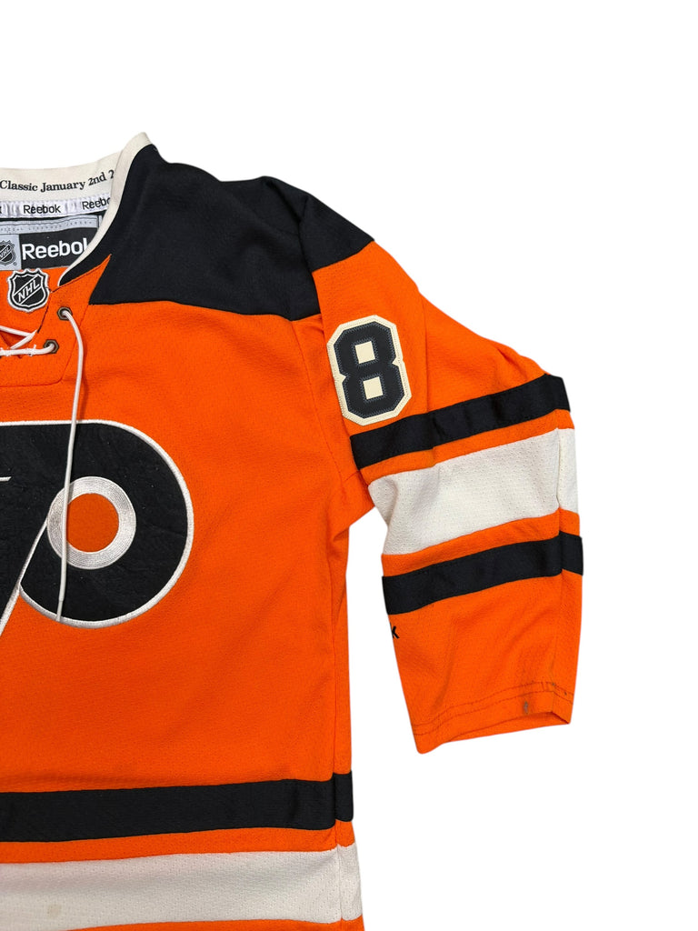 DANNY BRIERE PHILADELPHIA FLYERS 2012 WINTER CLASSIC REEBOK JERSEY YOUTH SMALL / MEDIUM