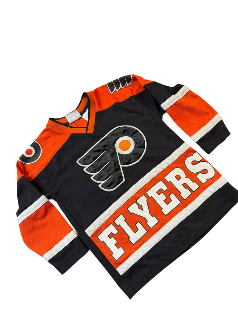JOHN LECLAIR PHILADELPHIA FLYERS VINTAGE 1990'S MIGHTY MAC JERSEY YOUTH SMALL
