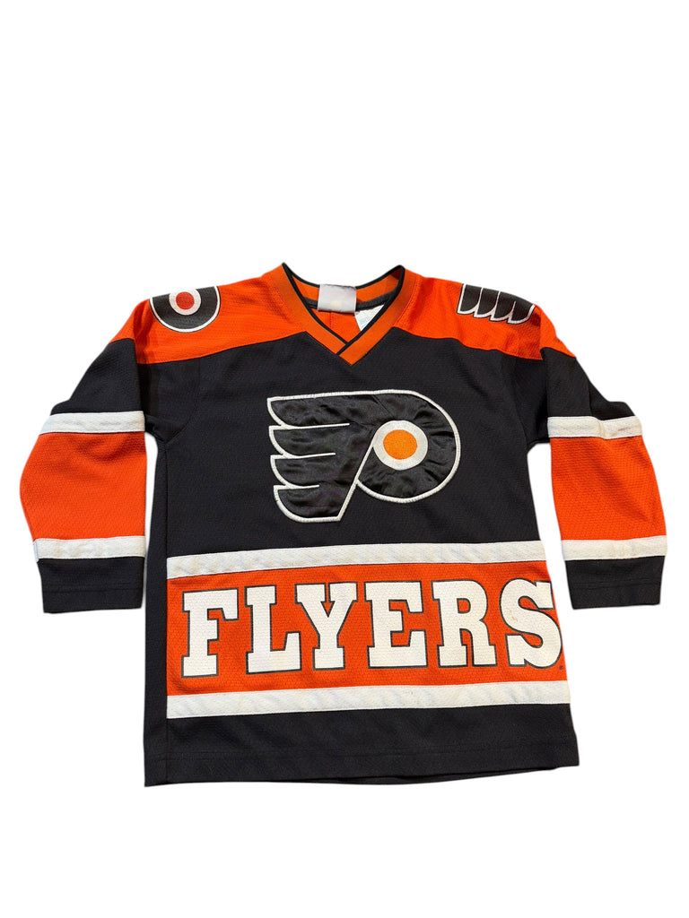 JOHN LECLAIR PHILADELPHIA FLYERS VINTAGE 1990'S MIGHTY MAC JERSEY YOUTH SMALL