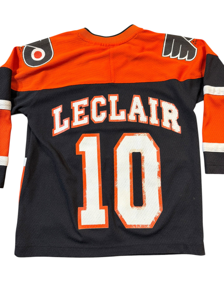 JOHN LECLAIR PHILADELPHIA FLYERS VINTAGE 1990'S MIGHTY MAC JERSEY YOUTH SMALL