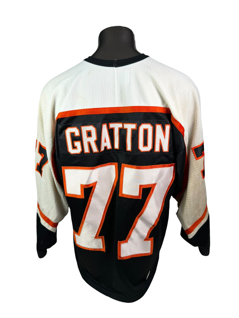 CHRIS GRATTON PHILADELPHIA FLYERS VINTAGE 1990'S AUTHENTIC NIKE JERSEY ADULT LARGE