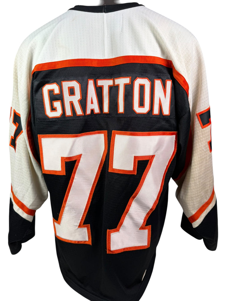 CHRIS GRATTON PHILADELPHIA FLYERS VINTAGE 1990'S AUTHENTIC NIKE JERSEY ADULT LARGE