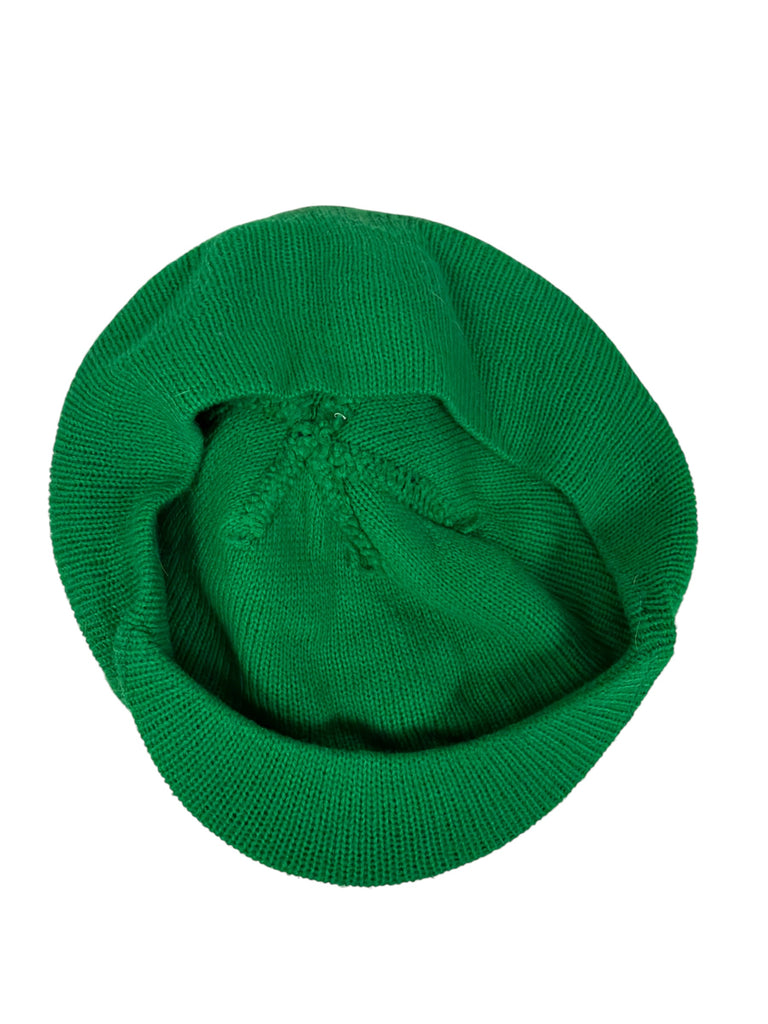 PHILADELPHIA EAGLES VINTAGE 1980'S KELLY GREEN KNIT VISOR POM-POM ADULT HAT