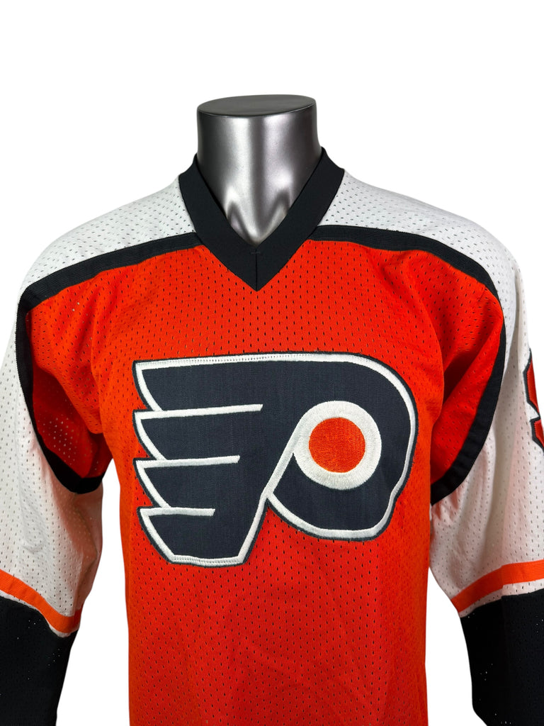 PELE EKLUND PHILADELPHIA FLYERS VINTAGE 1980'S CCM AUTHENTIC JERSEY ADULT MEDIUM