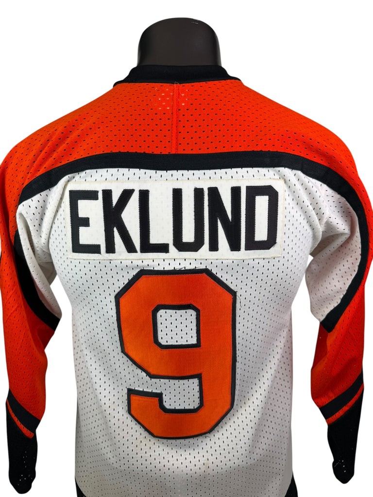PELE EKLUND PHILADELPHIA FLYERS VINTAGE 1980'S CCM AUTHENTIC JERSEY ADULT SMALL