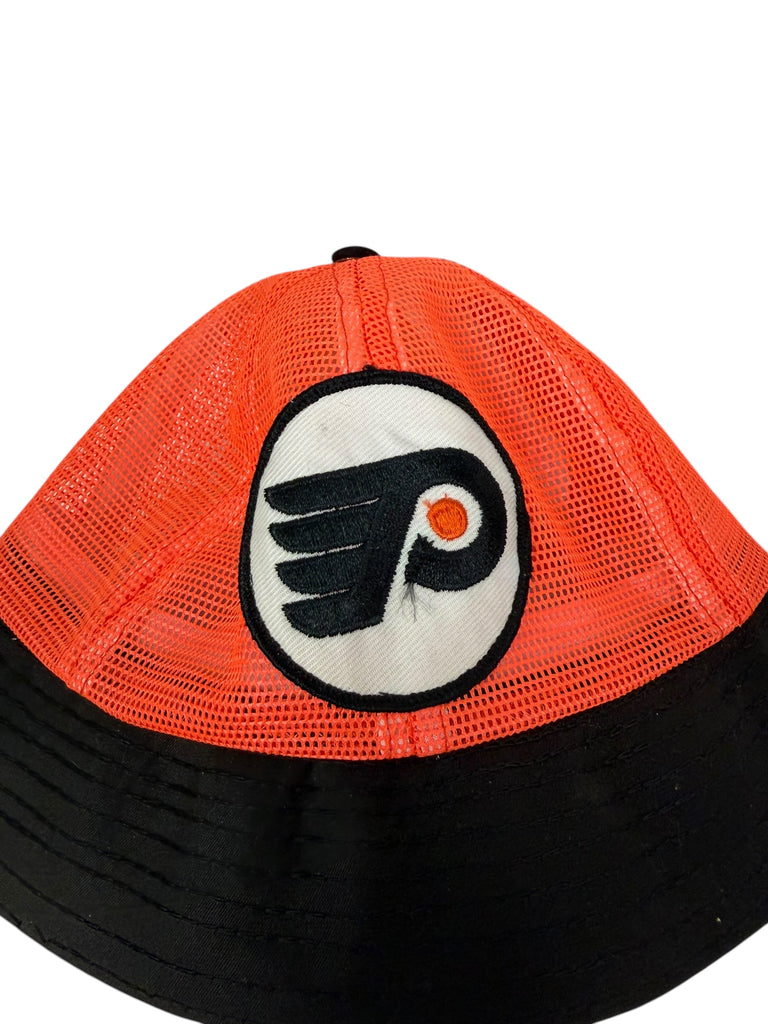 PHILADELPHIA FLYERS VINTAGE 1980'S MESH BUCKET HAT ADULT MEDIUM