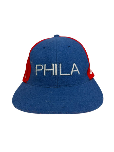 PHILADELPHIA 76ERS VINTAGE 2000'S NIKE PHILA THROWBACK FITTED ADULT HAT XL