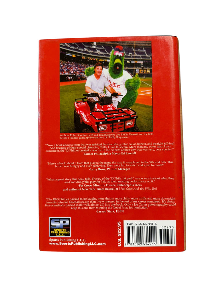 PHILLIE PHANATIC PHILADELPHIA PHILLIES 2002 BEARDS, BELLIES & BICEPS 1993 TEAM SIGNED HARDBACK BOOK