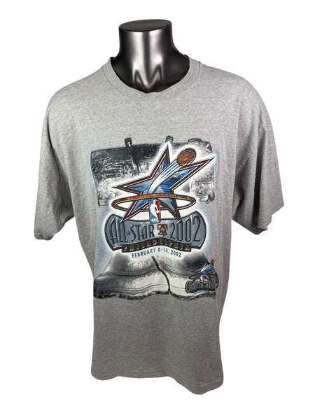 NBA ALL-STAR GAME PHILADELPHIA SIXERS VINTAGE 2002 MAJESTIC T-SHIRT ADULT 2XL