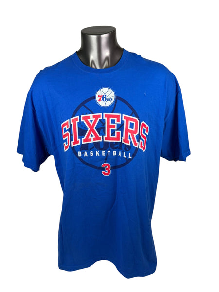 ALLEN IVERSON PHILADELPHIA SIXERS VINTAGE 2000'S NBA T-SHIRT ADULT 2XL