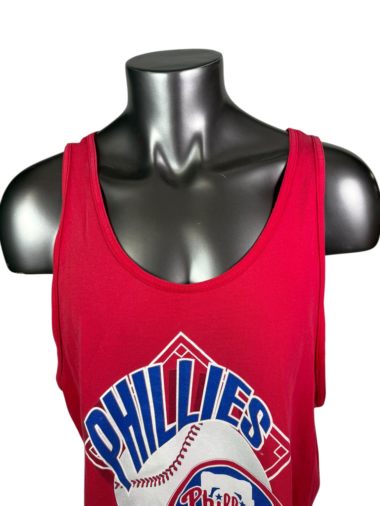 PHILADELPHIA PHILLIES VINTAGE 1990'S TEAM HANES TANK TOP ADULT XL