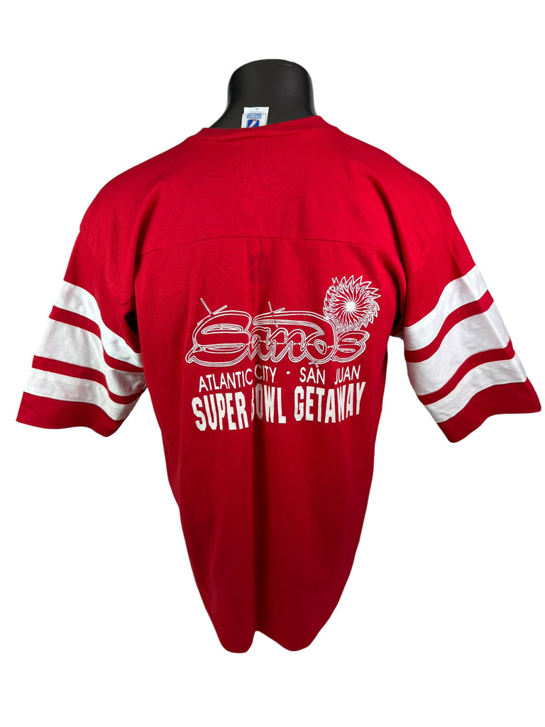 SAN FRANCISCO 49ERS  VINTAGE 1989 SUPER BOWL XXIII LOGO 7 ADULT T-SHIRT XL