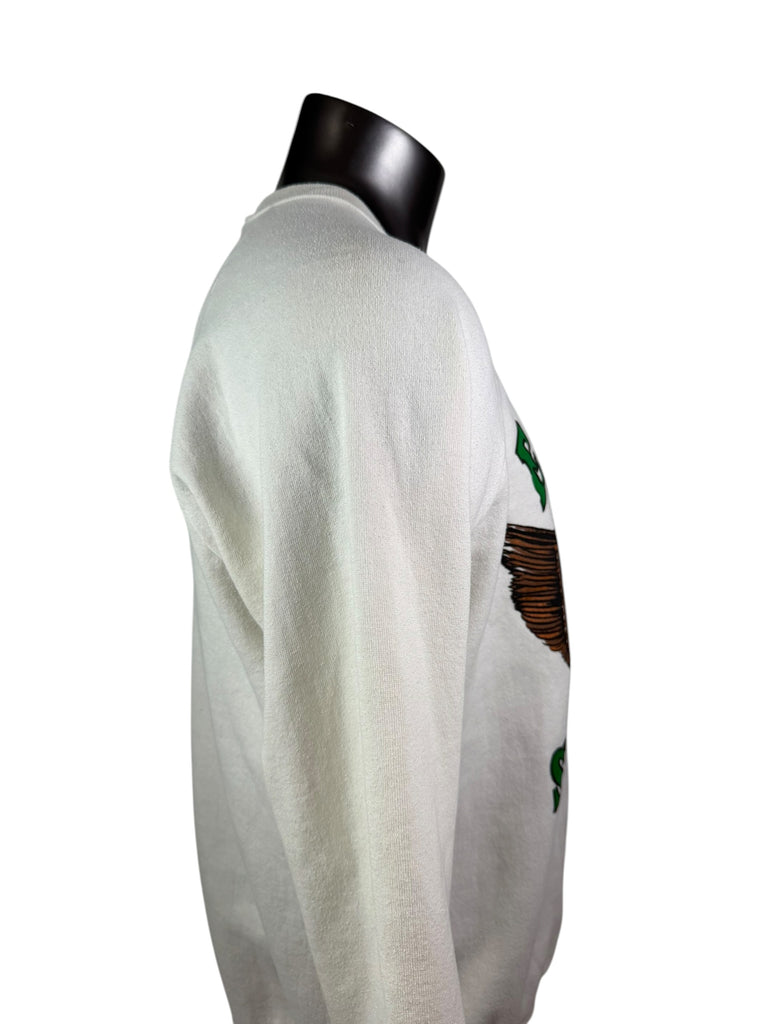 PHILADELPHIA EAGLES VINTAGE 1990'S KELLY GREEN CREW JERZEES SWEATSHIRT ADULT 2XL
