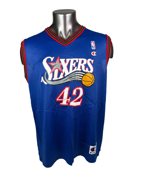 THEO RATLIFF PHILADELPHIA SIXERS VINTAGE 2000'S CHAMPION JERSEY ADULT 44