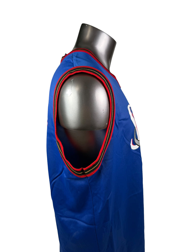 THEO RATLIFF PHILADELPHIA SIXERS VINTAGE 2000'S CHAMPION JERSEY ADULT 44