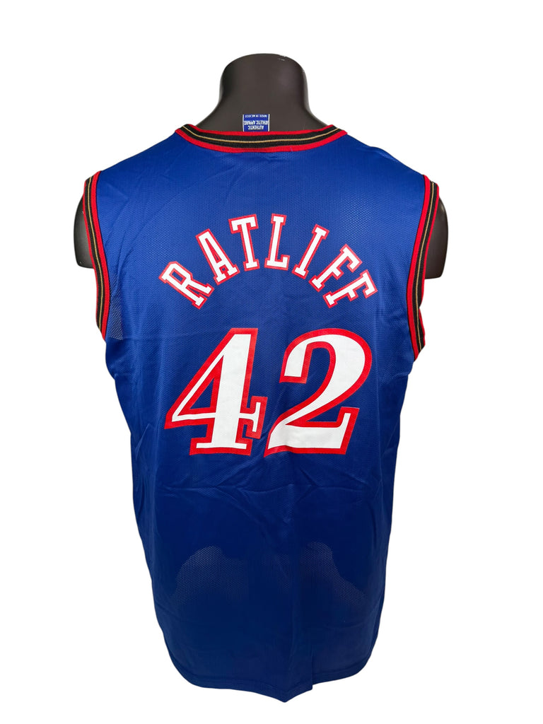 THEO RATLIFF PHILADELPHIA SIXERS VINTAGE 2000'S CHAMPION JERSEY ADULT 44